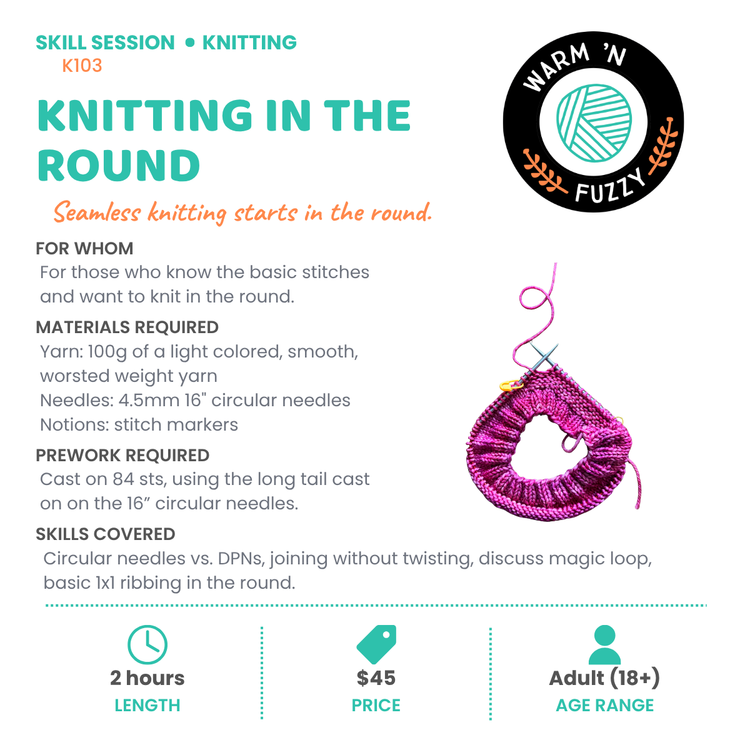 K103 - Knitting In the Round