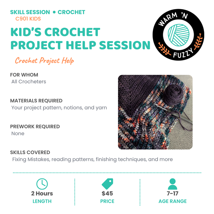 C901 Kids - Kid's Crochet Project Help Session