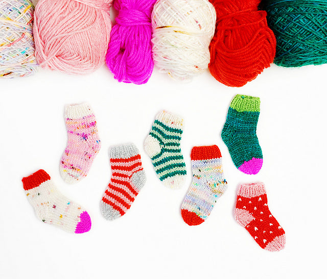 Christmas in July - Mini Stockings (Knit)