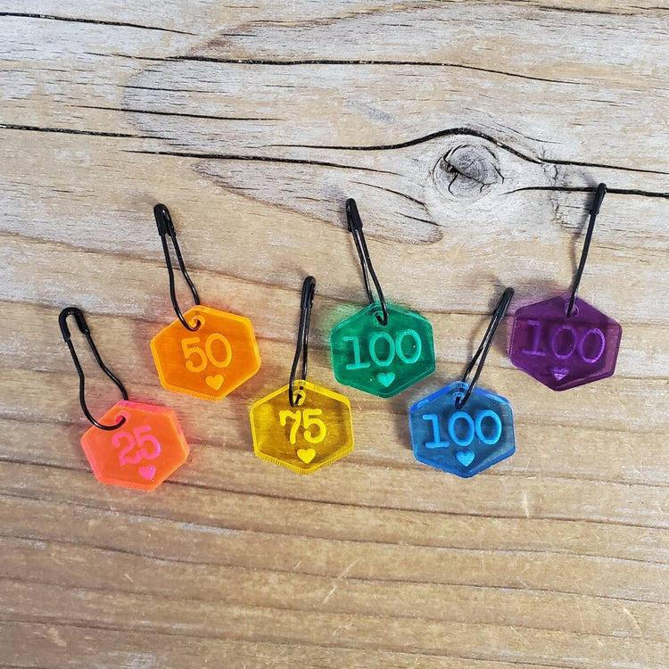 Katrinkles - Cast On Counting Numbers Stitch Marker Set