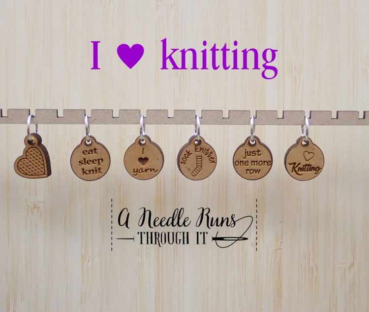 A Needle Runs Through It - Stitch Markers