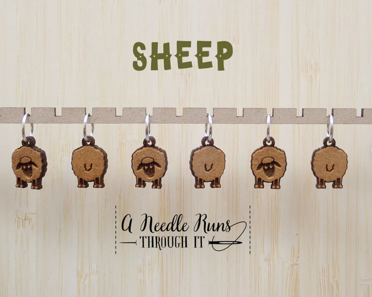 A Needle Runs Through It - Stitch Markers