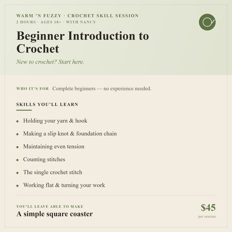 Crochet Skill Sessions