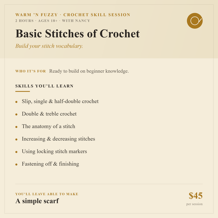Crochet Skill Sessions