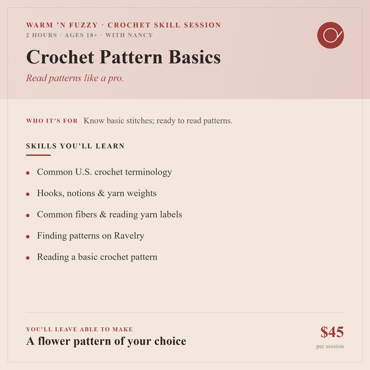 Crochet Skill Sessions