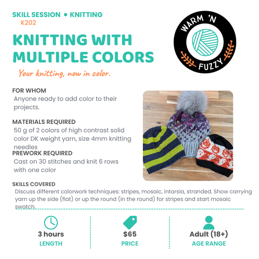 K202 - Knitting with Multiple Colors