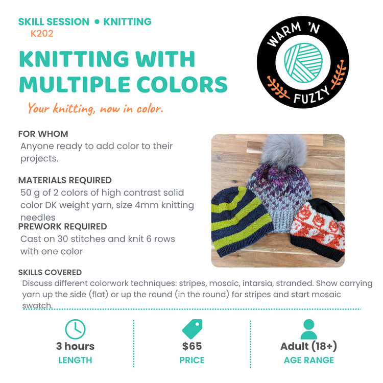 K202 - Knitting with Multiple Colors