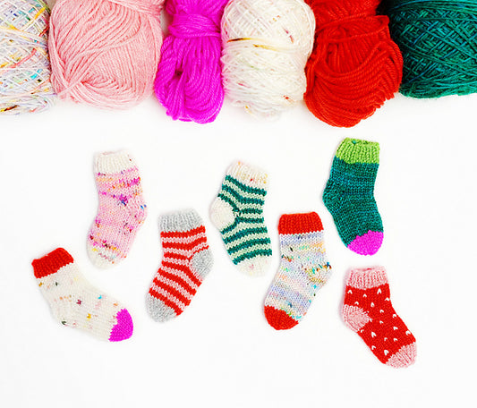 Christmas in July - Mini Stockings (Knit)