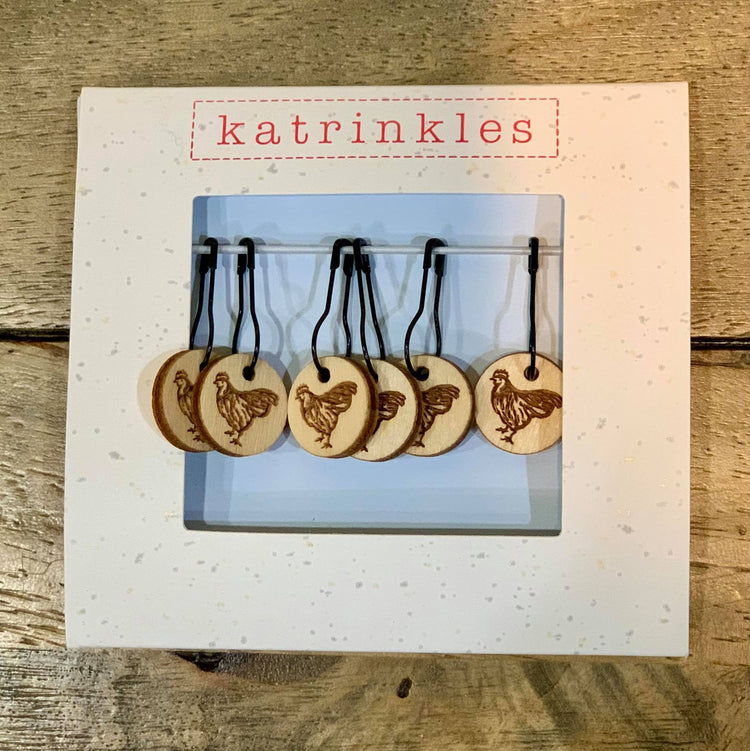 Katrinkles - Chicken Stitch Markers